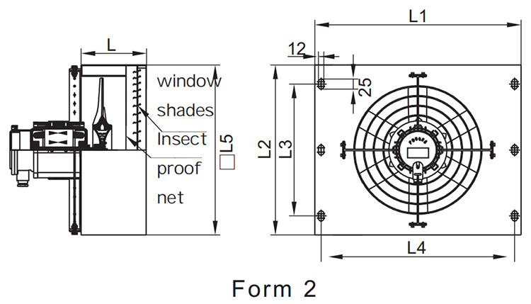 Explosion Proof Fan Size Specifications - Technical Specifications - 4