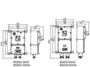 Dimensions and Specifications of Explosion-Proof Circuit Breakers