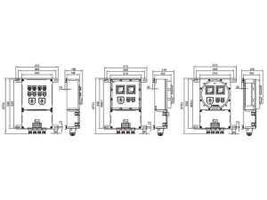 Explosion-Proof Control Box Dimensions and Specifications