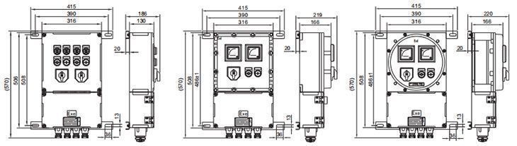 Explosion-Proof Control Box Dimensions and Specifications - Technical Specifications - 1