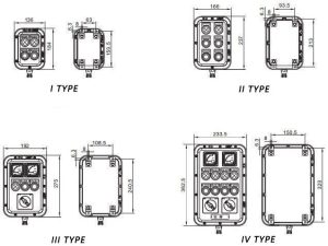 Dimensions and Specifications of Explosion-Proof Operation Column